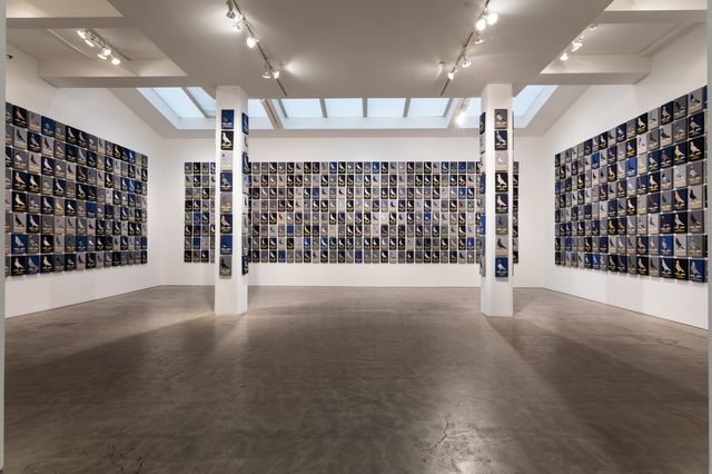 Duke Riley's "Now Those Days Are Gone," inside Magnan Metz gallery (courtesy of Magnan Metz)